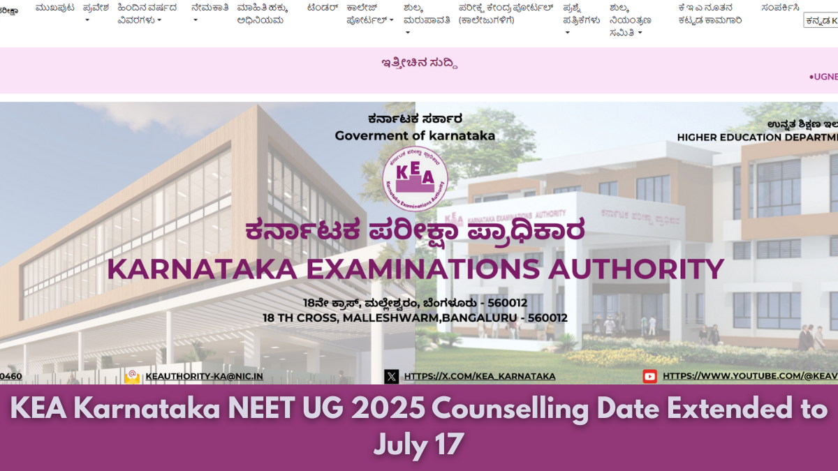 NEET UG 2025 Counselling Date Extended